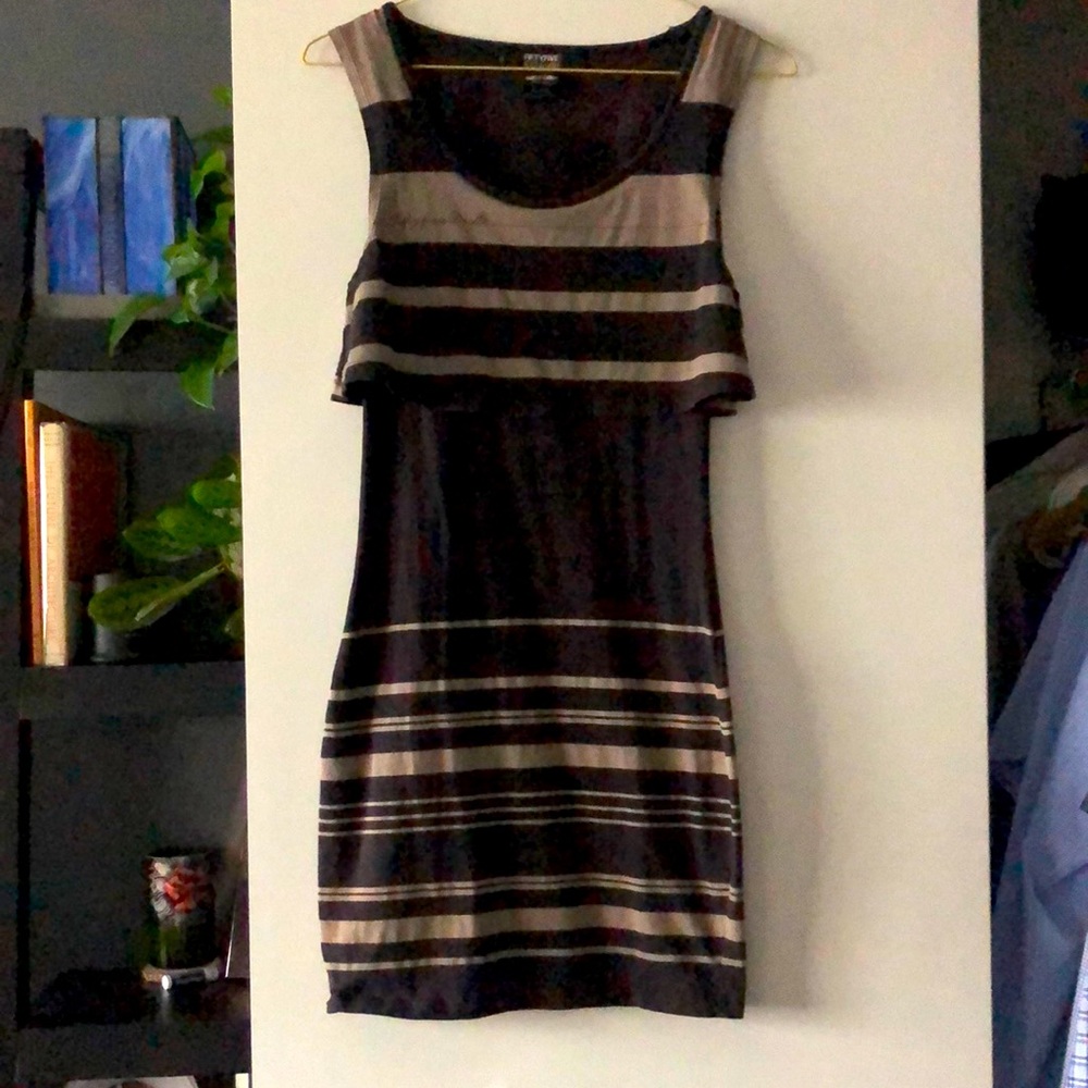 Crop top open back dress